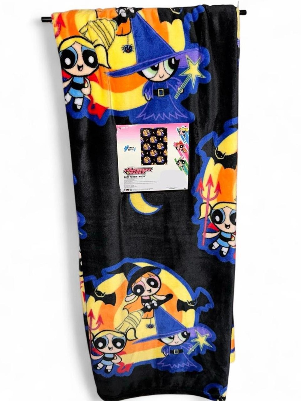 Powerpuff Girls Halloween Plush Throw Blanket